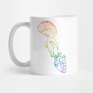 Brain DNA Heart Hand Balance Mug